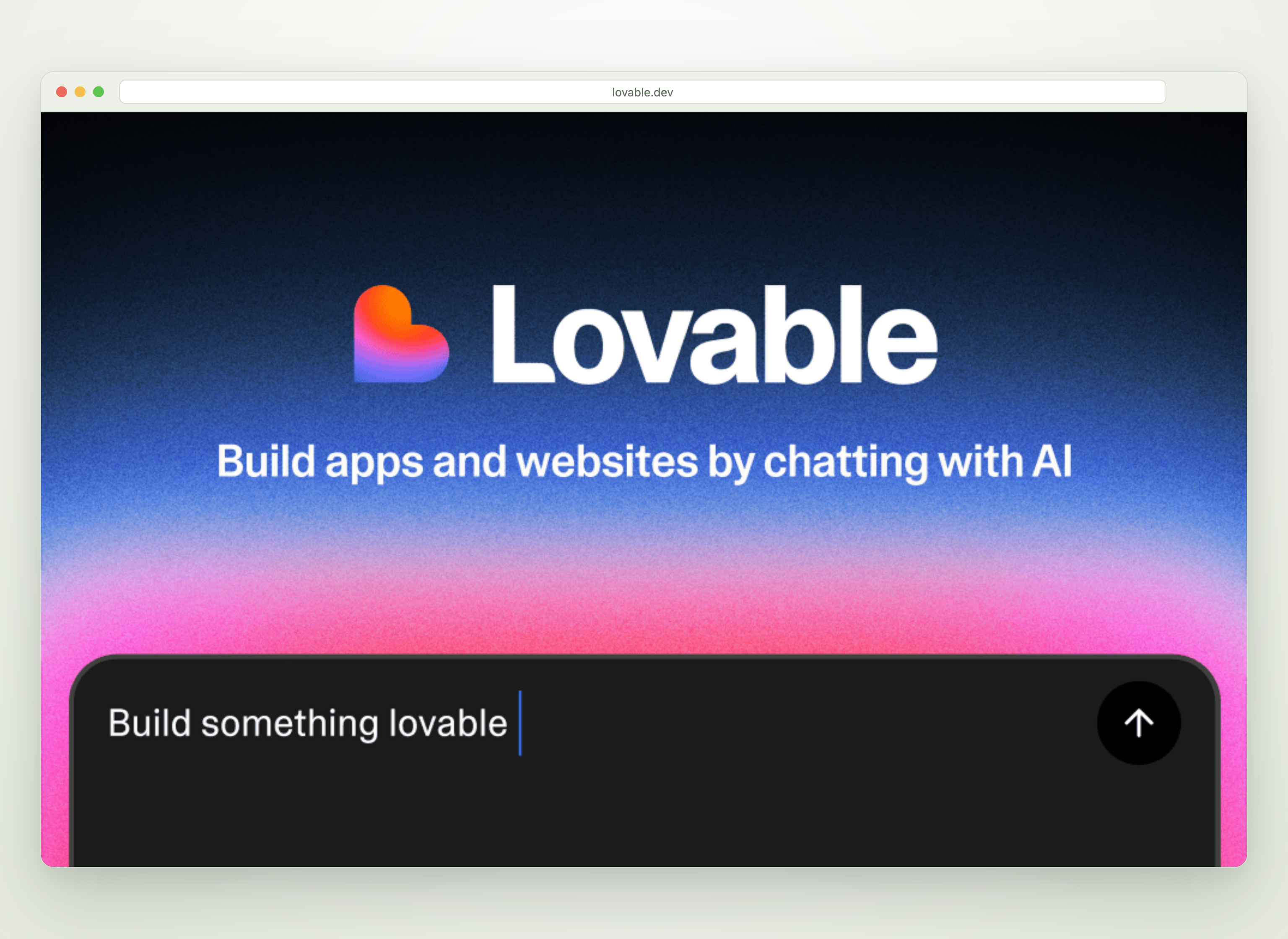 Lovable, an AI app builder